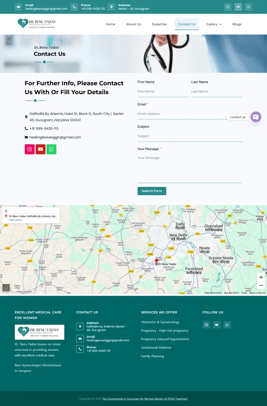 Screenshot 2025-01-30 at 12-42-52 Contact Us - Top Gynecologist in Gurugram for Normal Delivery & PCOS Treatment